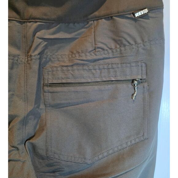 REI Screeline Tech Pants Hiking Womens Sz 14 P Green Brown Stretch Jogger $85 - Picture 6 of 16